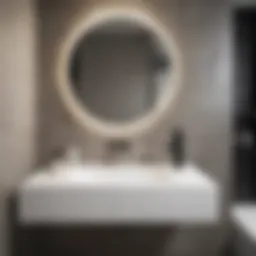 Elegant wall-mounted vanity sink with modern design