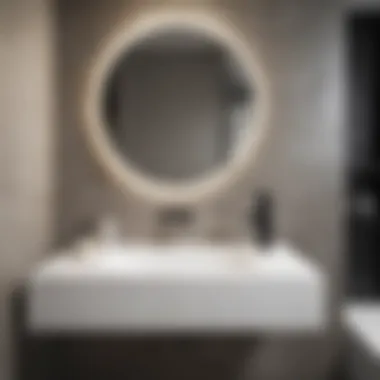 Modern Wall-Mounted Vanity Sink Elegant wall-mounted vanity sink with modern design