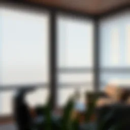 Elegant design of automated cellular blinds showcasing modern aesthetics