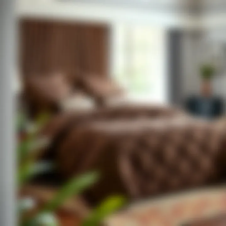 Luxurious Brown Comforter Set for Full Beds Luxurious brown comforter set on a full bed
