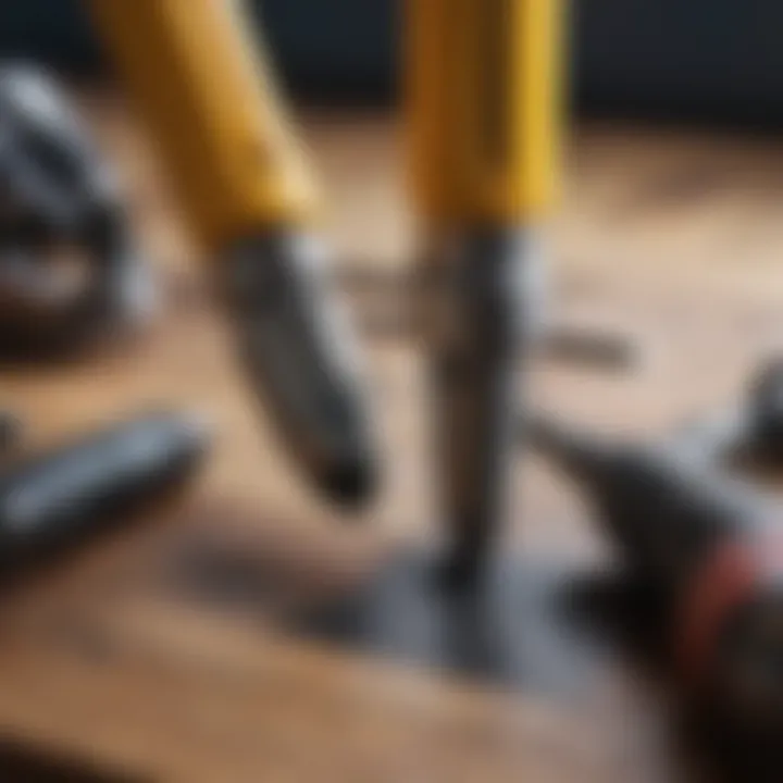 Detailed View of a Hammer and Screwdriver Close-Up of a Hammer and Screwdriver