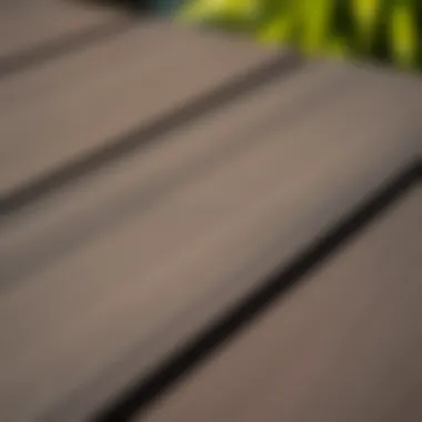 Close-up of durable composite material showcasing texture