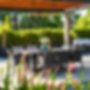 Stylish composite outdoor dining set featuring a modern design