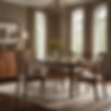 Craftsmanship of Wooden Dining Room Set Elegant wooden four-piece dining room set showcasing craftsmanship.