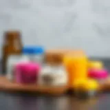 Variety of materials used in 3 oz containers