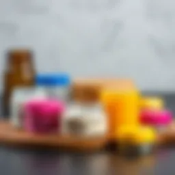 Variety of materials used in 3 oz containers