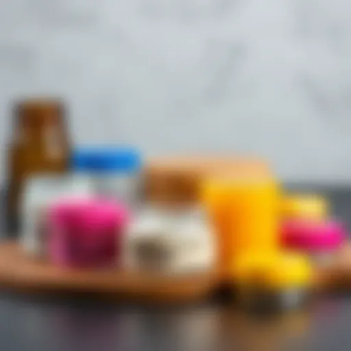 Variety of materials used in 3 oz containers