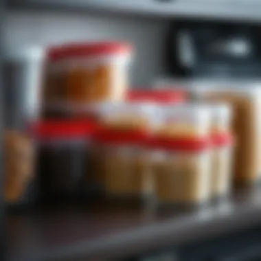 Organized storage with 3 oz containers