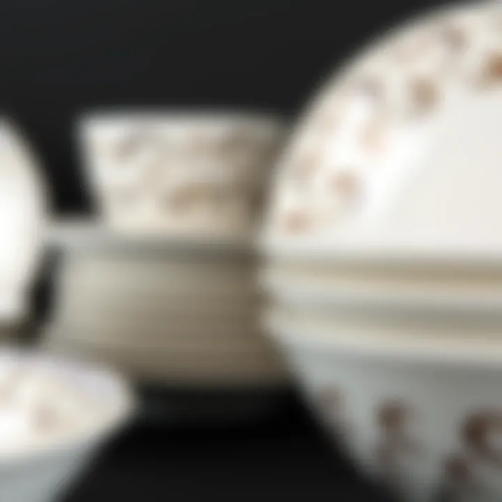 Close-up view of Corelle dish design showcasing intricate patterns