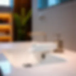 Modern bathroom basin faucet design