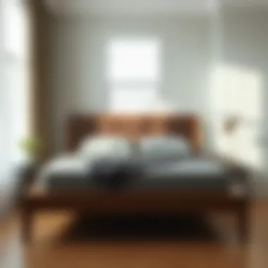 Simplicity Redefined: Minimalist Bed Frame for Box Spring Use Minimalist bed frame highlighting box spring integration