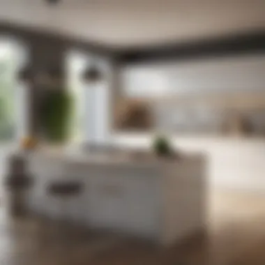 Completed Kitchen Design Project Visualization Visual representation of a completed kitchen design project