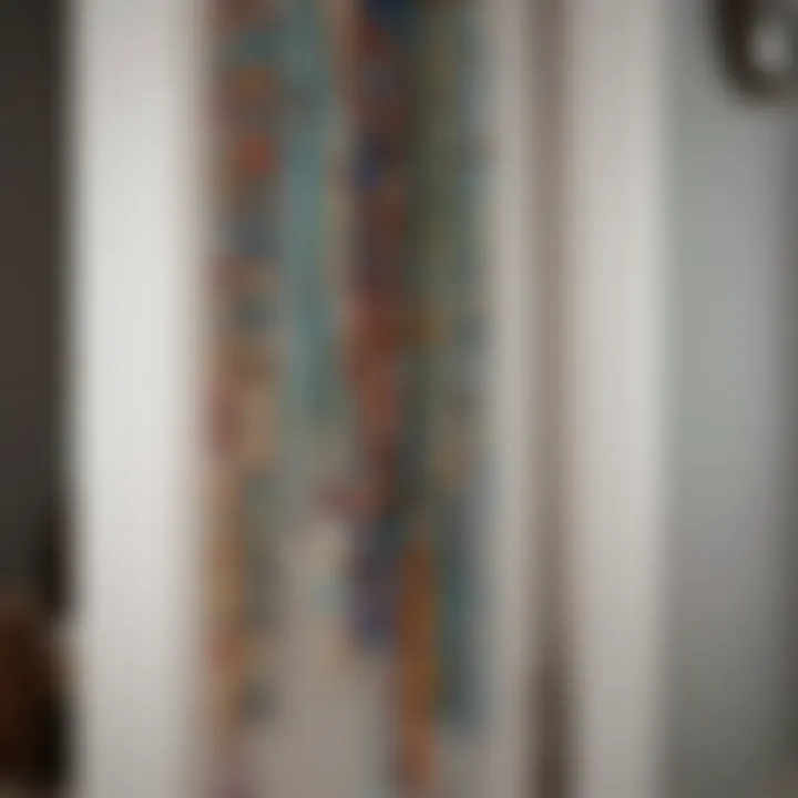 A step-by-step guide illustration on incorporating boho beads in interior design