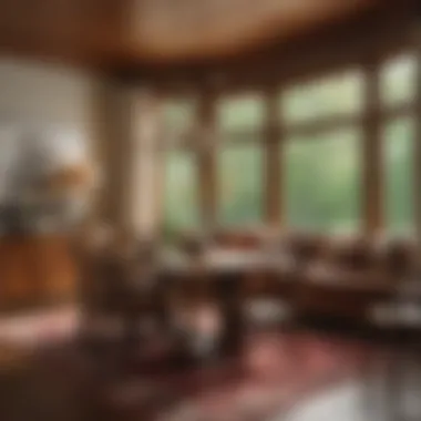 Interior Design with Cherry Wood Accents Beautiful interior design featuring cherry wood accents