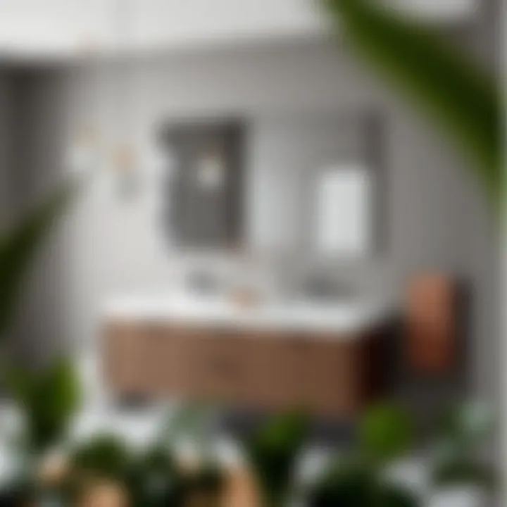 Modern Double Sink Vanity with Storage Modern double sink vanity with practical storage solutions