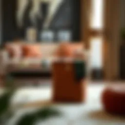 Elegant caddy bag designed for furniture organization