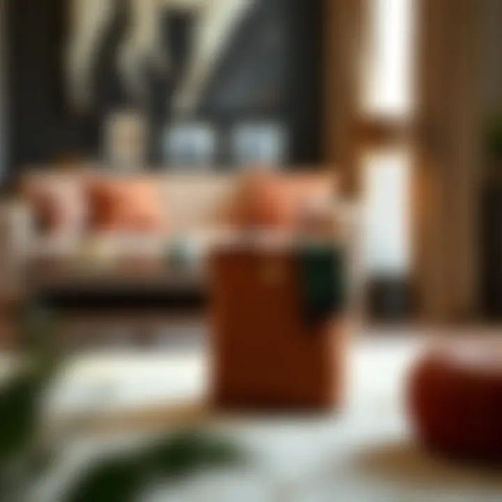 Elegant caddy bag designed for furniture organization