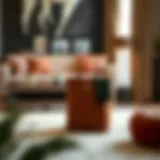 Functional Elegance in Furniture Design Elegant caddy bag designed for furniture organization