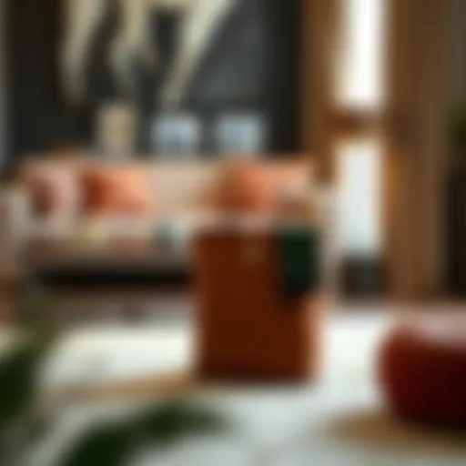 Functional Elegance in Furniture Design Elegant caddy bag designed for furniture organization