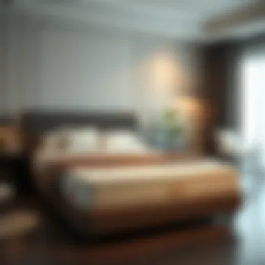 Luxurious extra firm king mattress showcasing its top-notch materials and craftsmanship