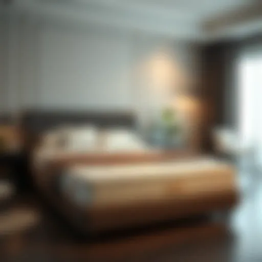 Luxurious extra firm king mattress showcasing its top-notch materials and craftsmanship