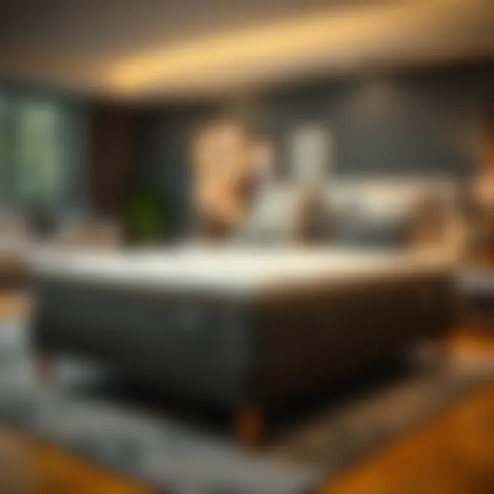 Visual representation of the pricing trends in the extra firm king mattress market