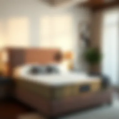 Illustration highlighting the benefits of a good mattress on sleep quality and wellness