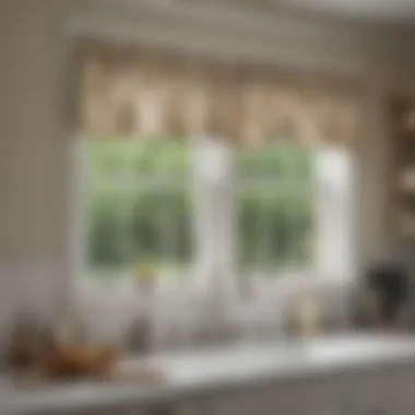 Material Choices for Functional Beauty Various materials used for farmhouse kitchen window valances