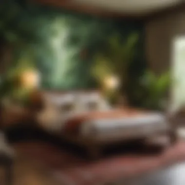 Creative Material Choices for Jungle-Themed Decor Creative use of materials in jungle-themed bedroom