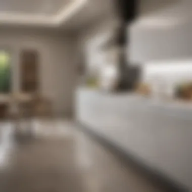 Modern Kitchen with LED Under-Cabinet Lighting Innovative LED under-cabinet lighting showcasing a modern kitchen