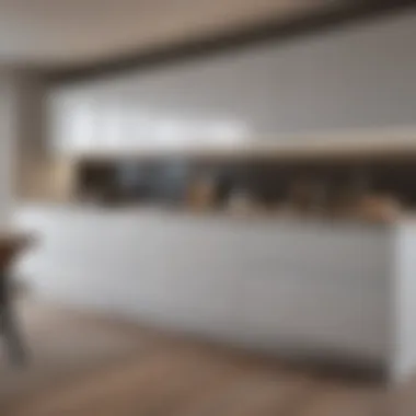 Stylish Cabinetry with Integrated LED Lighting Integrated design of LED lighting within a stylish cabinetry setup