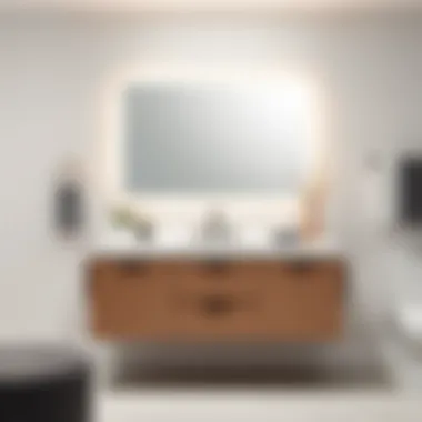 Stylish quartz vanity countertop with modern design elements