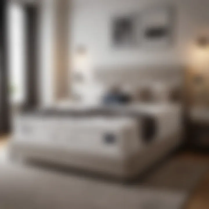 Illustration showing the aesthetic impact of mattress size in bedroom decor