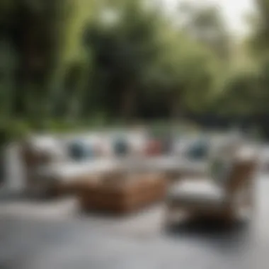Inviting Outdoor Seating Arrangements with Style Trendy outdoor seating arrangement with cushions