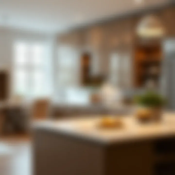 Illustration of installation techniques for prefabricated cabinets