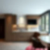 Sleek modern prefabricated cabinet design showcasing versatility