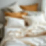 Various types of double bed sheets showcasing different materials and patterns.