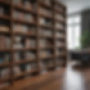 Diverse Materials in Bookcases Diverse materials used in children's display bookcases showcasing design principles