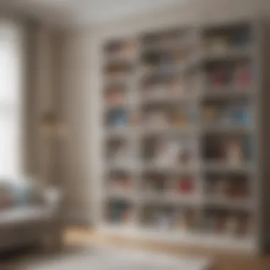 Elegant Children's Display Bookcase Elegant children's display bookcase filled with colorful books and toys