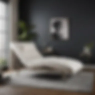 Modern Single Arm Chaise Lounge Design Stylish single arm chaise lounge in a modern living room setting