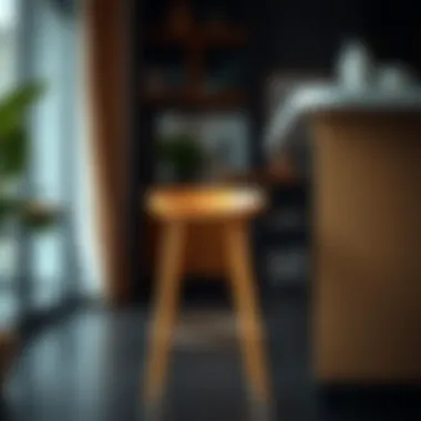 Stylish bar stool with a modern design