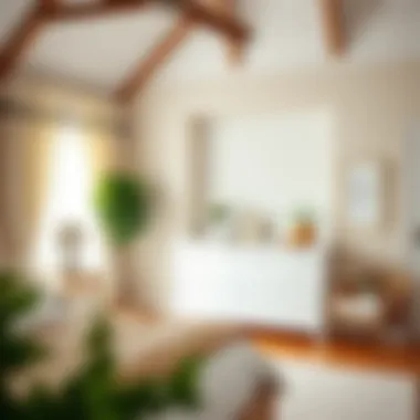 Integration of White Chest of Drawers in Bedroom Stylish white chest of drawers integrated into a cozy bedroom