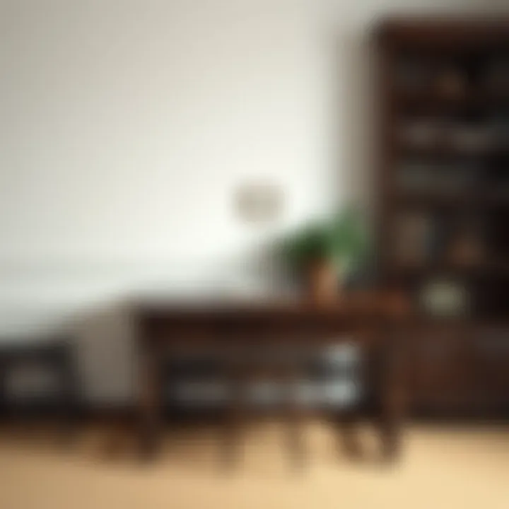 Historical shallow writing desk highlighting craftsmanship from past eras