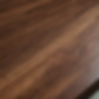 Close-Up of Walnut Wood Grain Close-up of walnut wood grain and finish