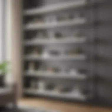 Elevating Aesthetics Through Functional Design Elegant shelving unit showcasing decorative items