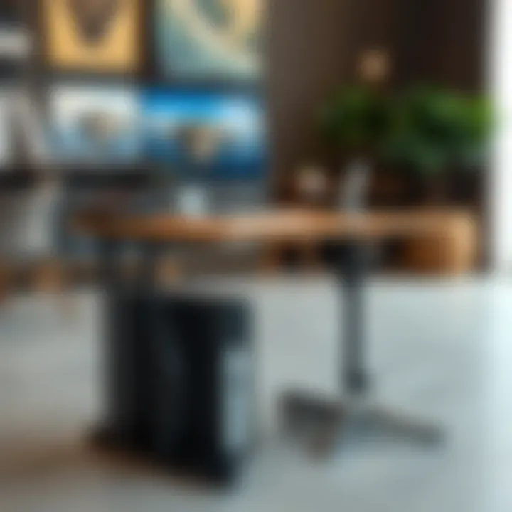 Ergonomic design of a standing desk promoting posture