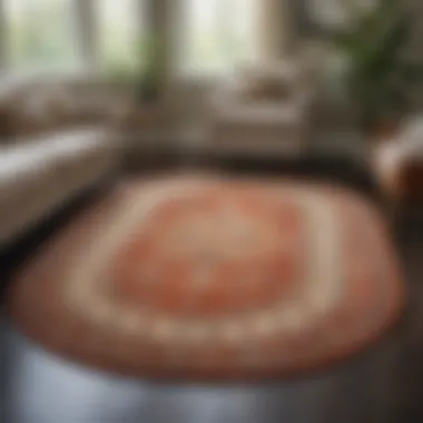Sustainable Choices in Oval Area Rugs Eco-friendly oval area rugs showcased in a stylish interior