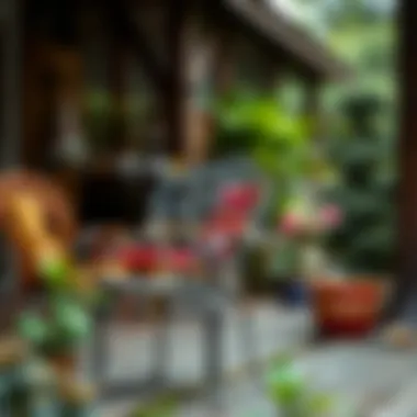 Different styles of vintage wrought iron patio chairs