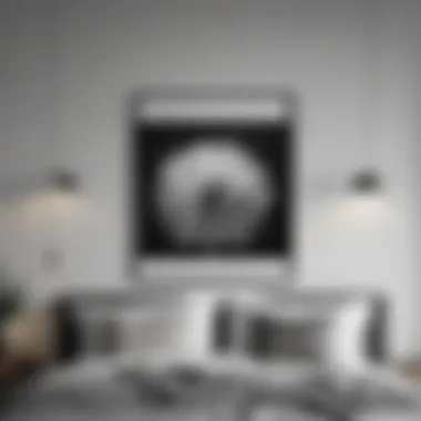 Minimalist Black and White Wall Art Minimalist black and white wall art creating a serene atmosphere