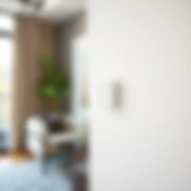 Elegant wifi smart switch in a modern setting